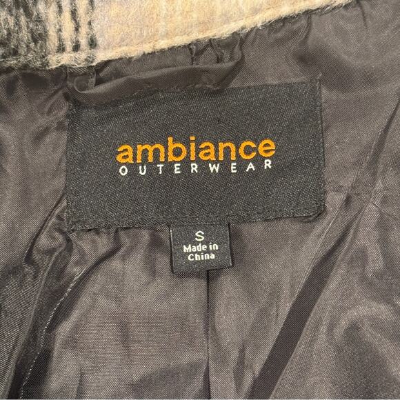 Ambiance Outerwear Cozy Plaid Shacket Jacket Small - Picture 4 of 5